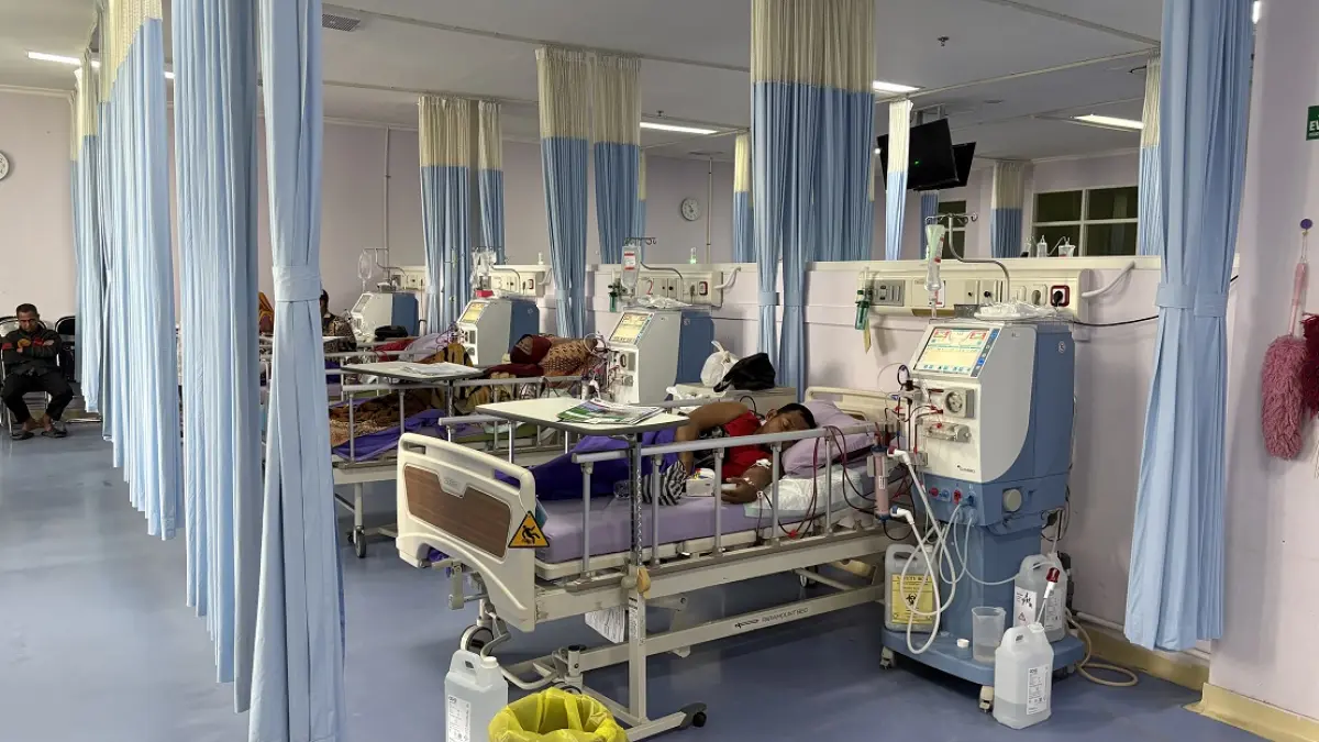 KESEHATAN: Layanan cuci darah di Unit Hemodialisa RSUD dr Murjani Sampit. 