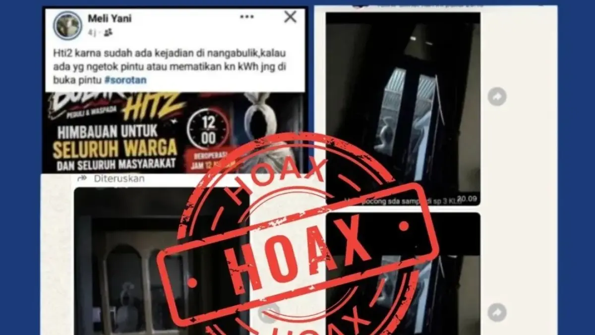 Hoaks pocong bawa mandau di Lamandau. (dok Polres Lamandau)