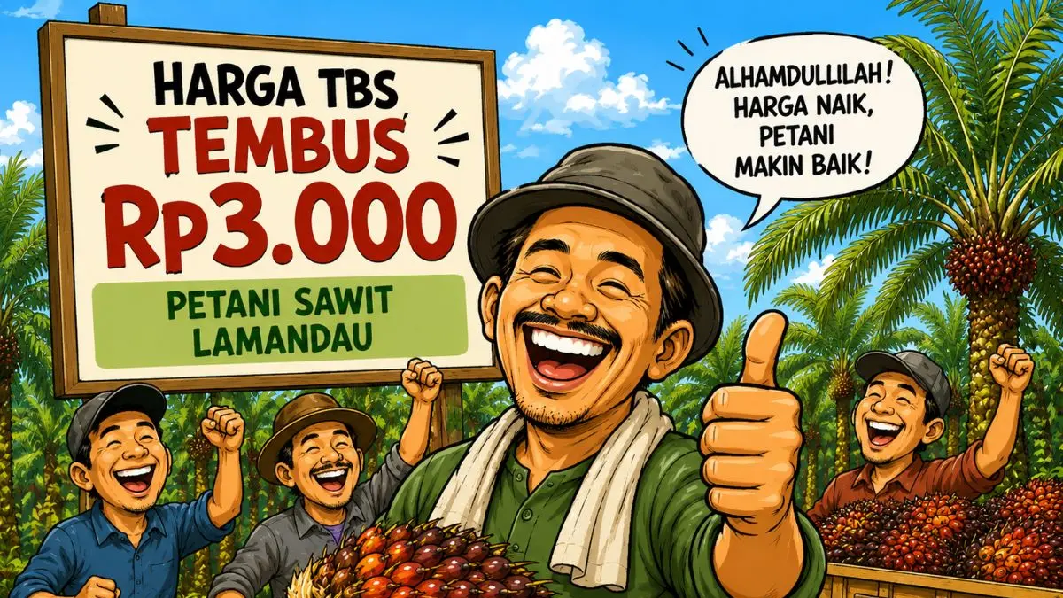 ilustrasi petani sawit