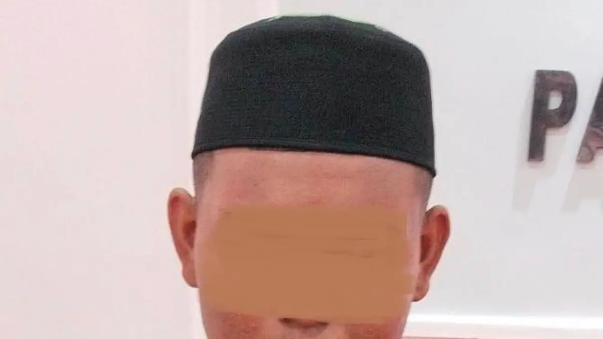 Ariel bin Jumaking saat mengikuti sidang tuntutan di PN Nanga Bulik. (istimewa)