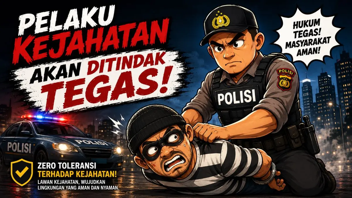 ilustrasi penangkapan pelaku kejahatan