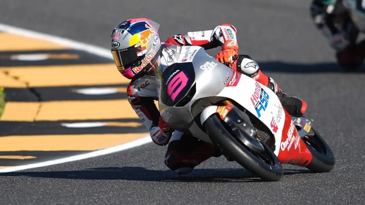 Veda Ega Pratama di salah satu seri GP Moto3/2026. (net)