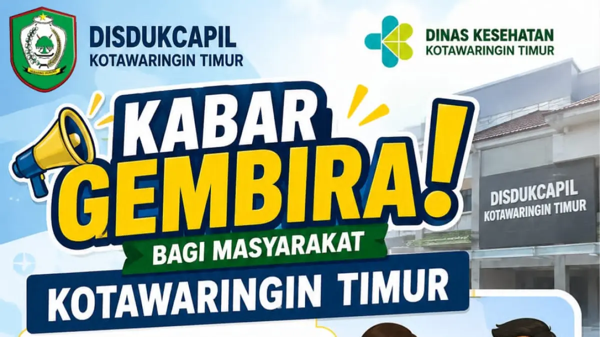 Program cek kesehatan gratis Disdukcapil dan Dinkes Kotim di Kantor Disdukcapil Kotim.  (Ist)