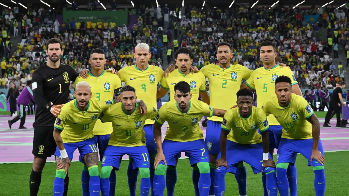 Salah satu formasi skuad inti timnas Brasil yang akan tampil di Piala Dunia 2026. (net)