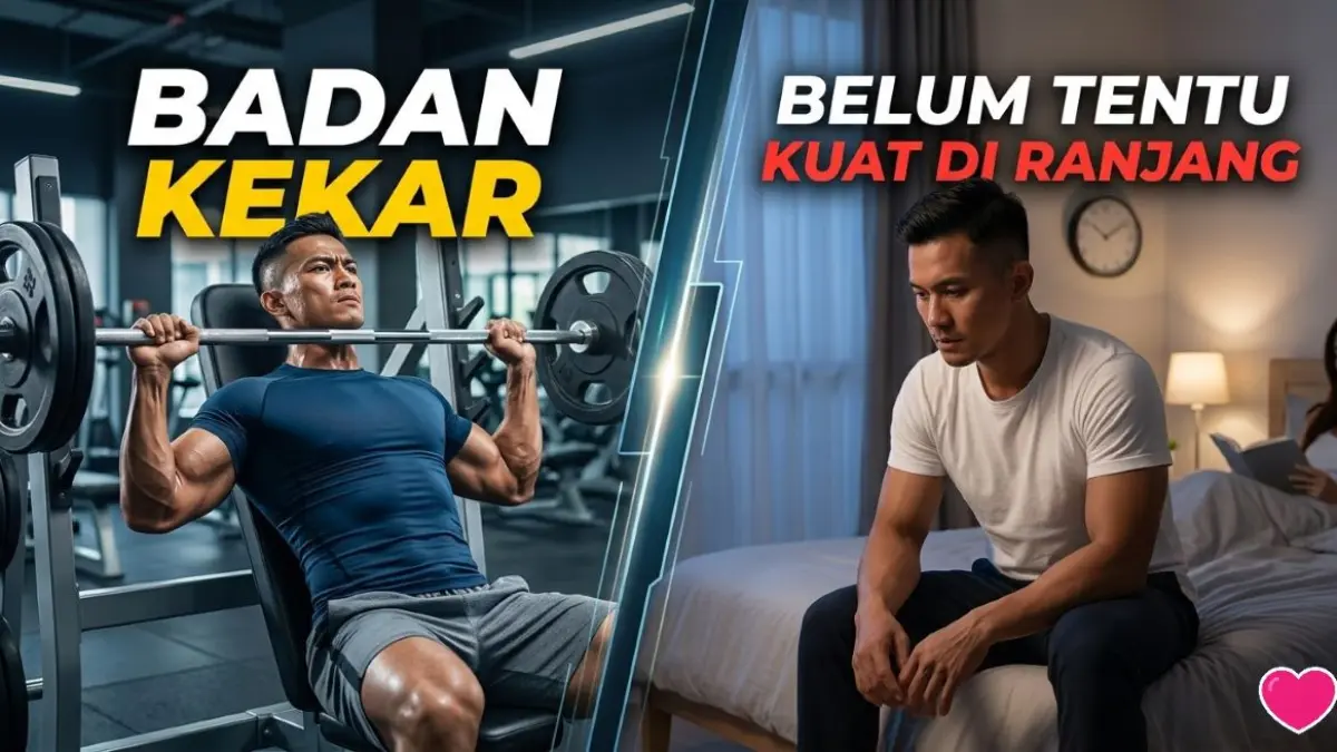 ilustrasi pria kekar stamina sehat