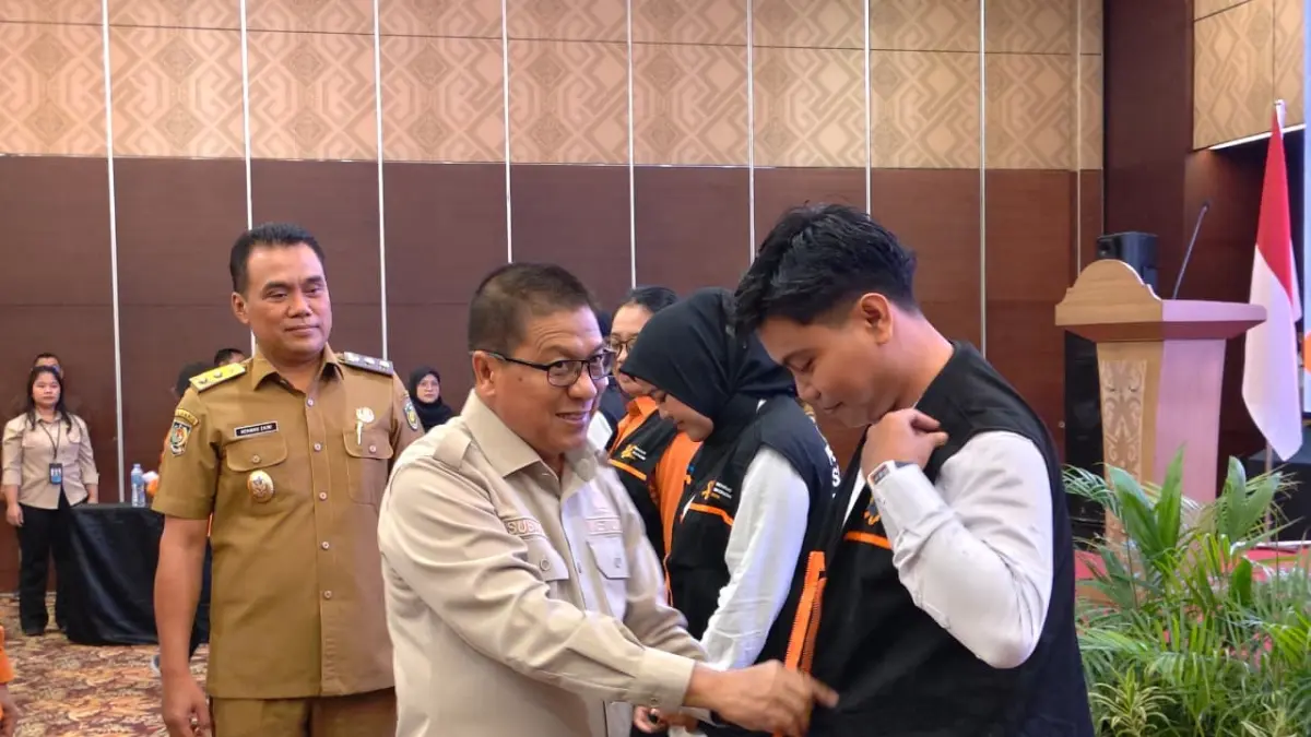 Ketua DPRD Subandi, saat menghadiri pembukaan dan pencanangan kegiatan Sensus Ekonomi 2026.(yusho/radarsampit)