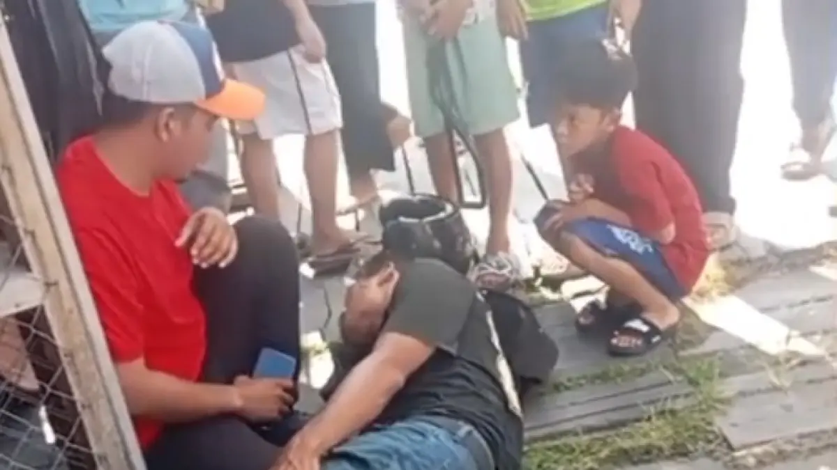 Salah satu korban tabrakan di Simpang Empat Bantilan, Kelurahan Baru, Kecamatan Arut Selatan, Kabupaten Kotawaringin Barat, Rabu 10 Juni 2026. (ist)   