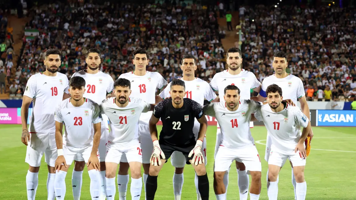 Timnas Iran, yang bakal tampil di Piala Dunia 2026, di tengah konflik negara mereka dengan AS.(net)