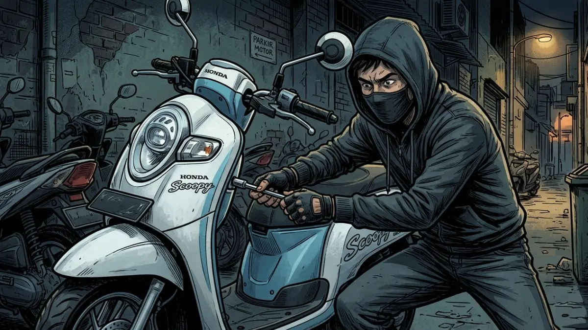 Ilustrasi Curanmor (AI)