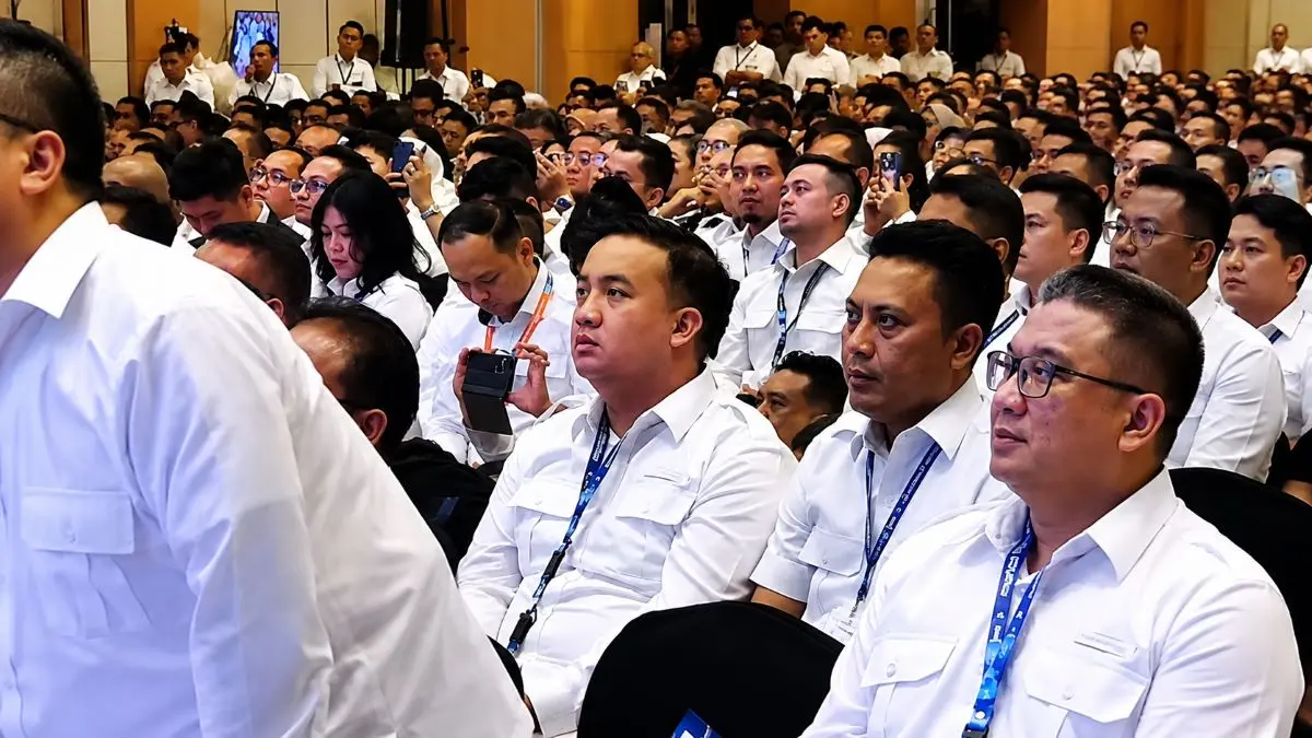 MUNAS HIPMI: Bupati Lamandau, Rizky Aditya Putra menghadiri Musyawarah Nasional (Munas) XVIII Himpunan Pengusaha Muda Indonesia (HIPMI) di Bandar Lampung. FOTO: IST/RADAR SAMPIT