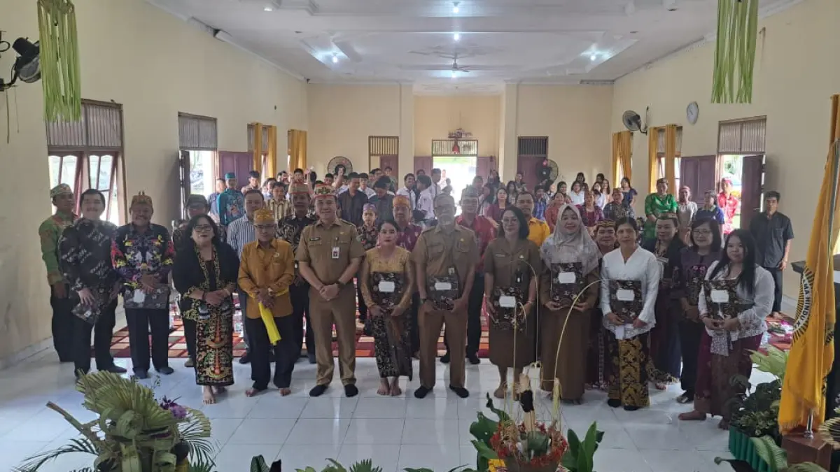 Perayaan Dharmasanti Nyepi Tahun Baru Saka 1948 Tahun 2026 Masehi yang digelar di Balai Basarah Penyang Hatampung Sampit, Senin (15/6).  (Warga/Radar Sampit)
