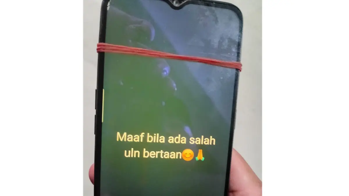 Pesan terakhir dari story WA Muhammad Zaini