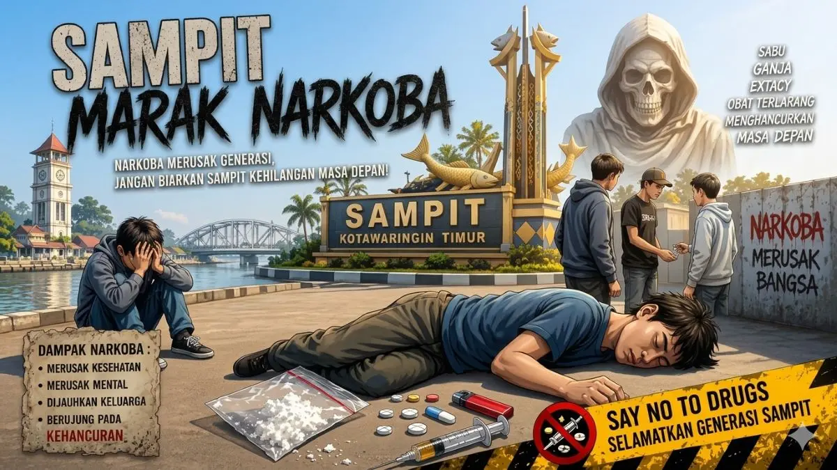 ilustrasi peredaran narkoba di Kotim
