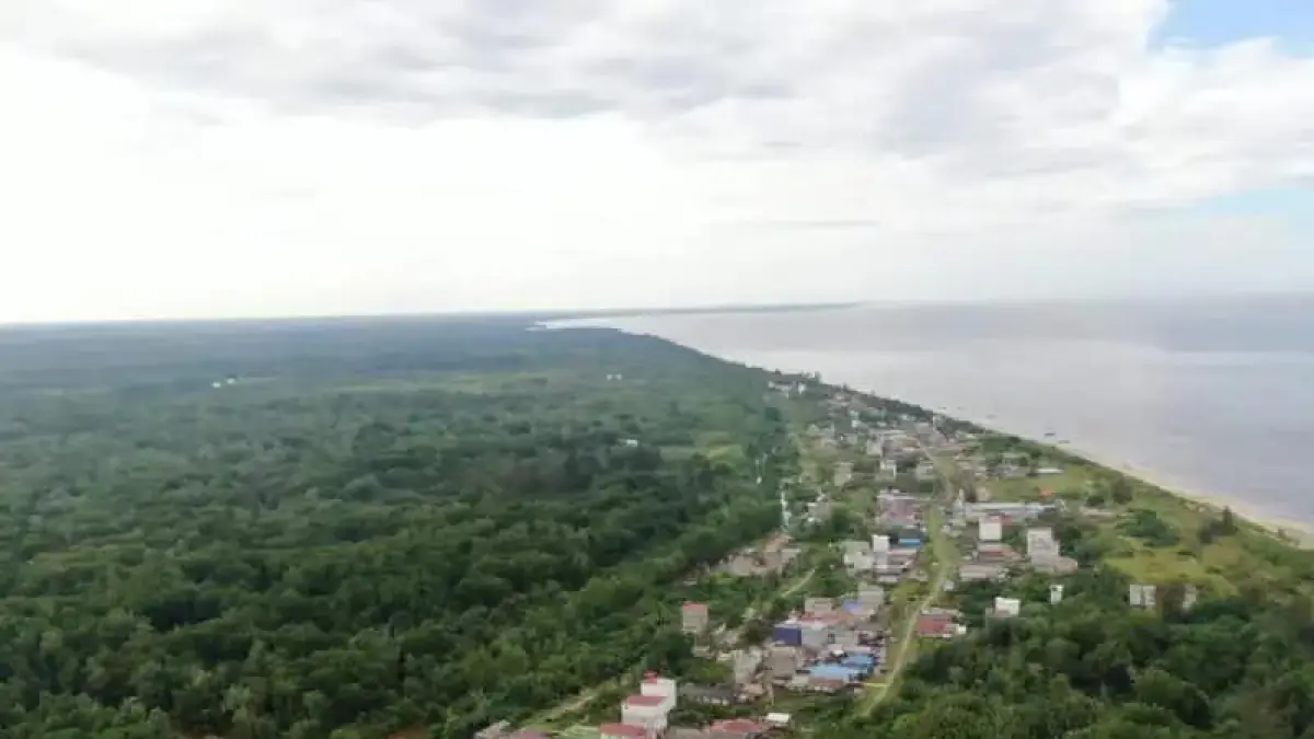 Tampak Atas - Kecamatan Pulau Hanaut, Kabupaten Kotim.  (Istimewa)