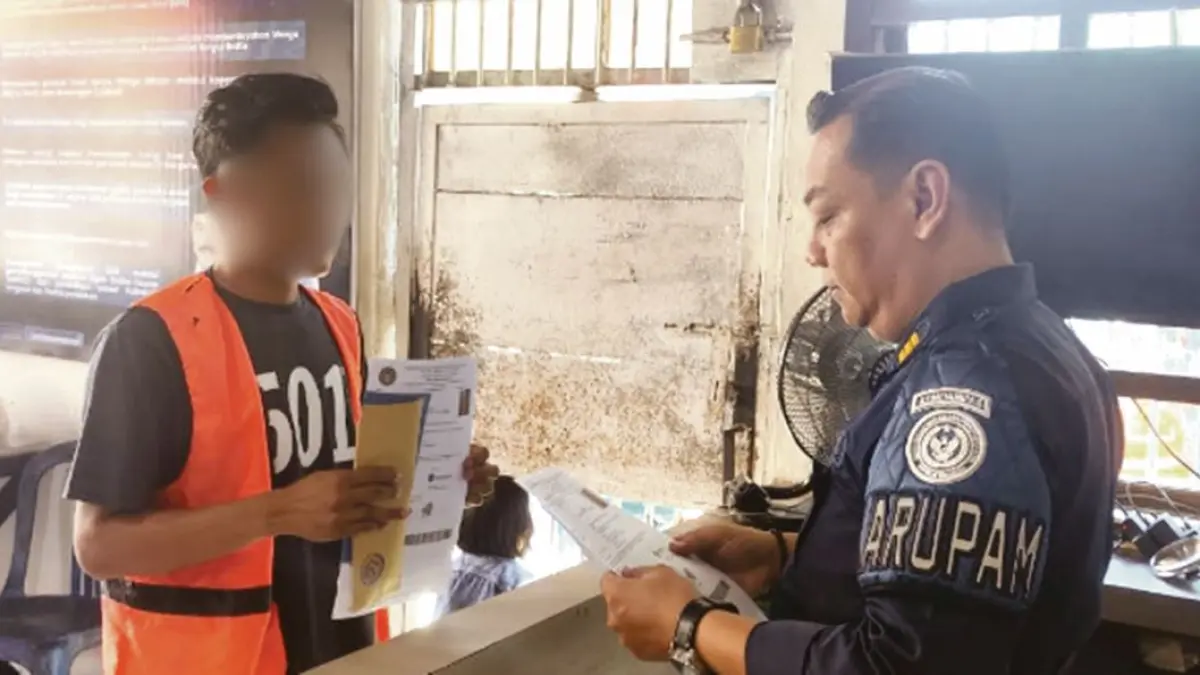 WARGA BINAAN: Salah satu WBP Lapas Kelas IIB Sampit yang menerima program PB, baru-baru tadi. FOTO: LAPAS SAMPIT/RADAR SAMPIT 