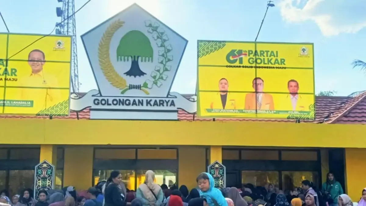 Kegiatan yang melibatkan masyarakat di kantor DPD Golkar Kotim, beberapa waktu lalu.(dok)