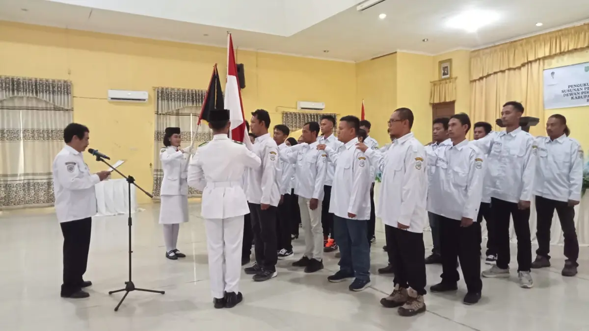 Suasana pelantikan pengurus DPC Organda Kabupaten Sukamara (Uzi/radarsampit)
