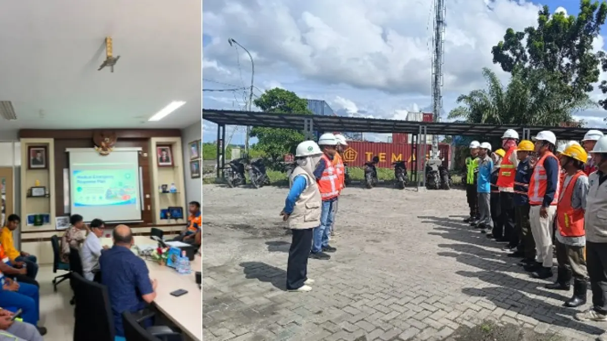Pelindo Multi Terminal bersama Pelindo Terminal Petikemas menyelenggarakan kegiatan sosialisasi dan praktik Pertolongan Pertama pada Kecelakaan (P3K). (foto: Pelindo)