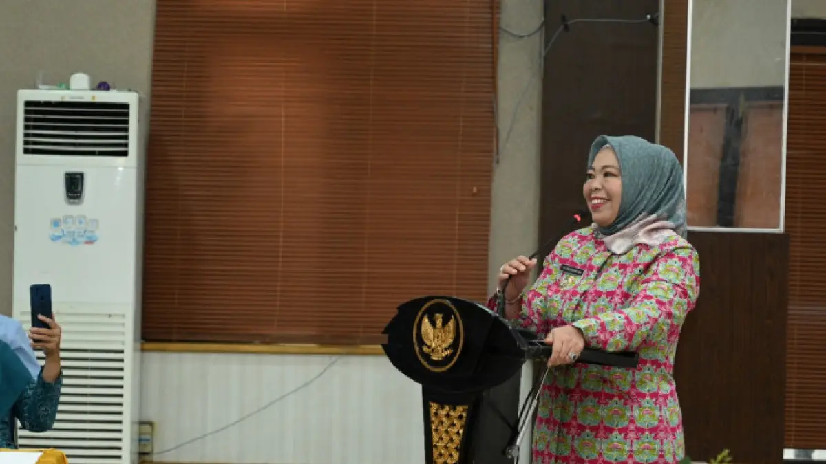 Bupati Kotawaringin Barat Hj. Nurhidayah mengajak masyarakat untuk memberikan dukungan kepada kontingen yang akan tampil pada ajang WACI JFC 2026. (SYAMSUDIN/RADAR SAMPIT)