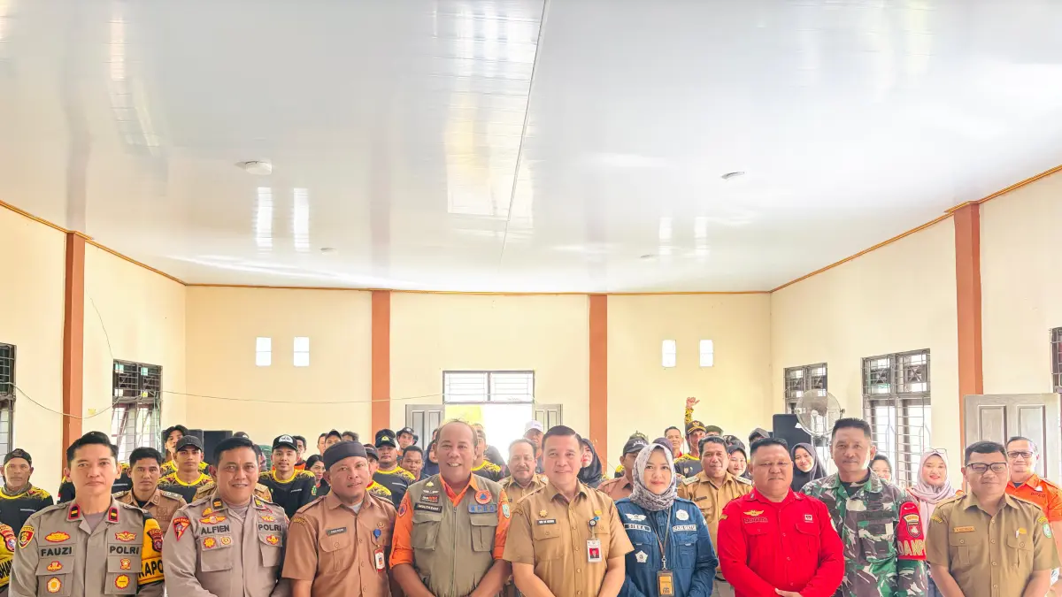 Pelatihan dan Mitigasi Bencana Kebakaran Hutan dan Lahan (Karhutla) di Kecamatan Teluk Sampit, Selasa (23/6).  (Ist/Radar Sampit).