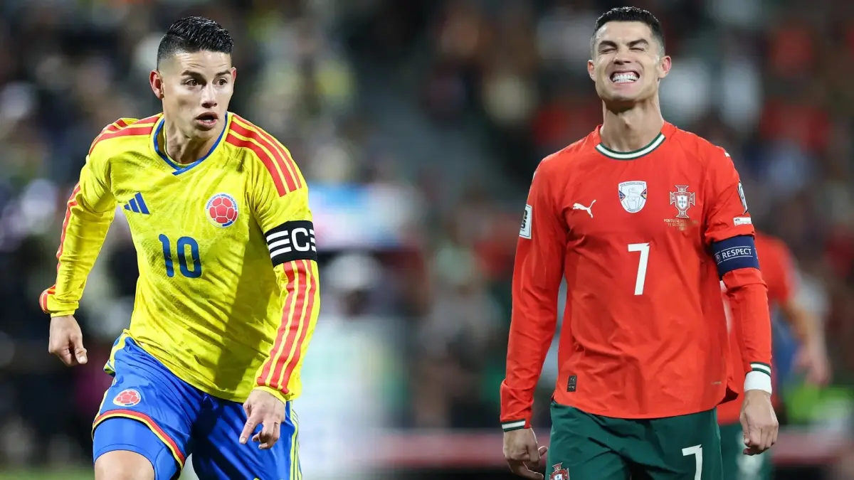 James Rodriguez dan Cristiano Ronaldo (net)