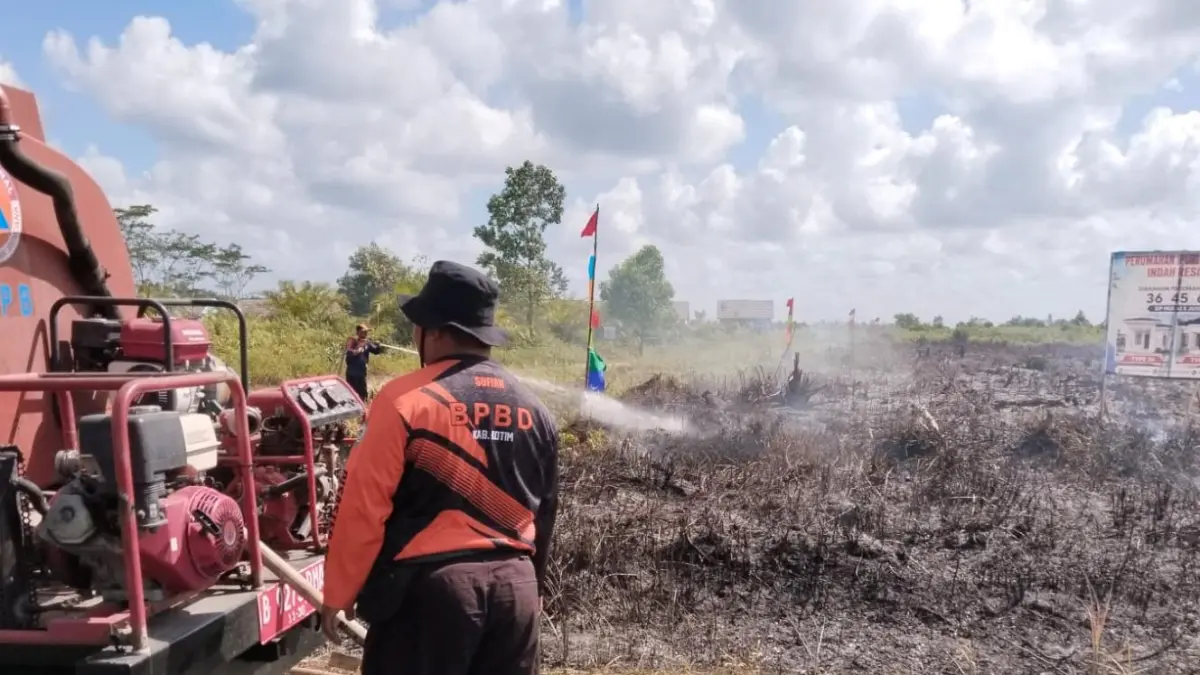 Kebakaran lahan di Kecamatan Baamang, Kabupaten Kotawaringin Timur, Jumat (26/6 /2026). (BPBD Kotim) 