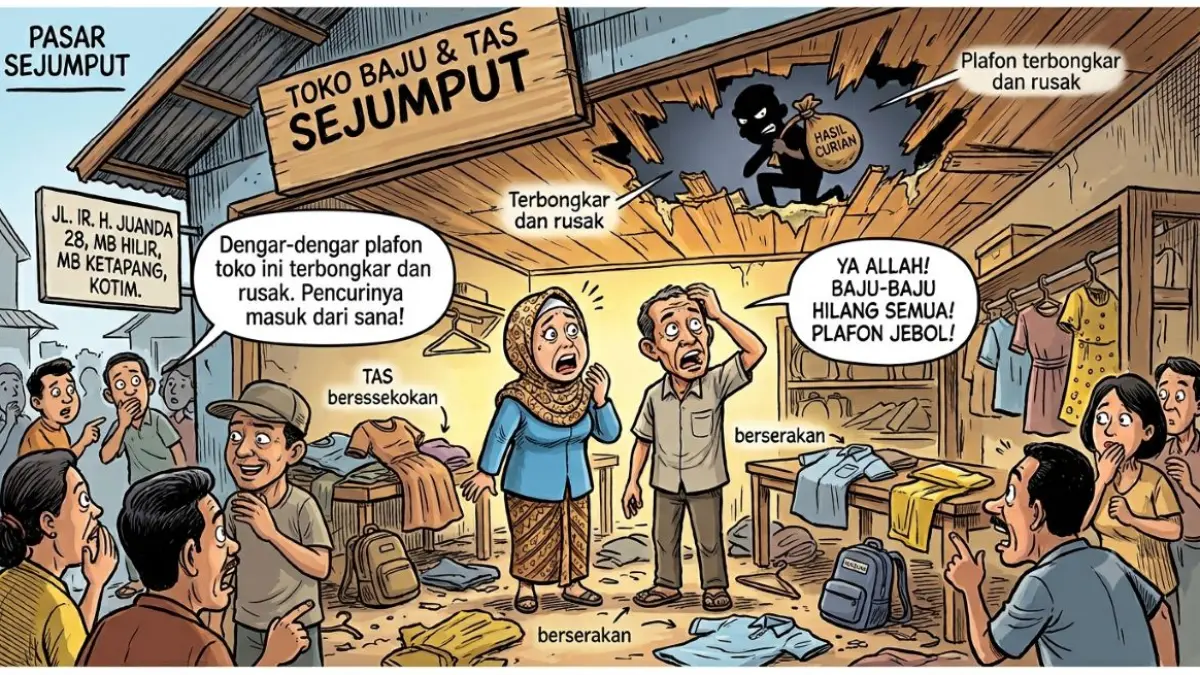 ilustrasi kasus pembobolan toko