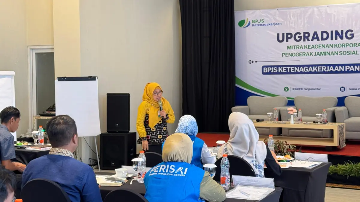 Peningkatan  kapasitas para mitra keagenan BPJS Ketenagakerjaan Pangkalan Bun melalui kegiatan&nbsp;Upgrading Skill bagi Mitra Keagenan Korporasi dan Penggerak Jaminan Sosial Indonesia (PERISAI).