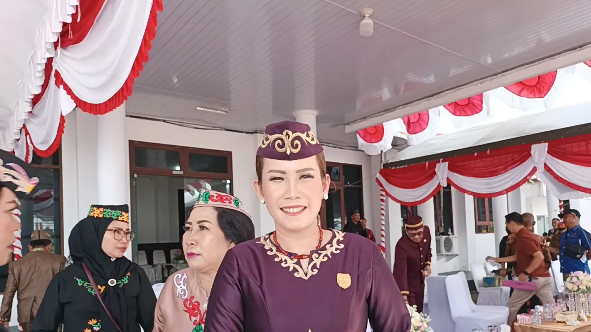 Wakil Ketua I DPRD Kabupaten Gumas Nomi Aprilia ketika menghadiri suatu kegiatan, belum lama ini.(istimewa)