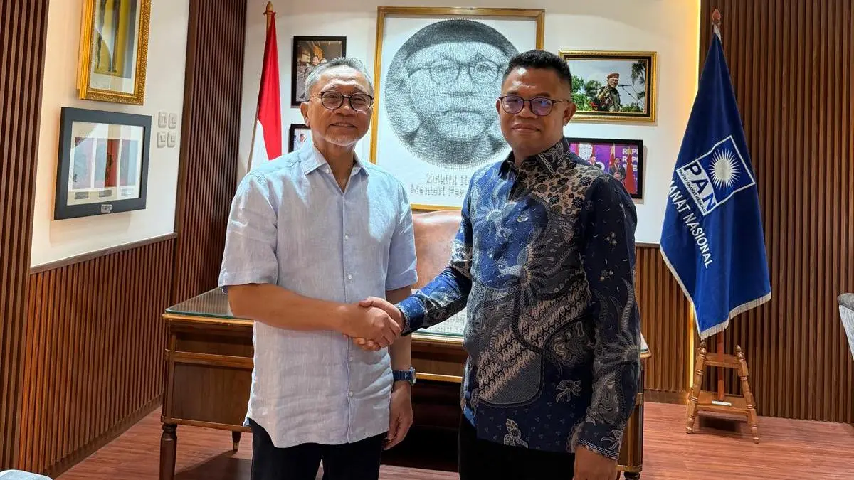 Abdul Hafid saat bertemua Ketua Umum PAN, Zulkifli Hasan, baru-baru tadi. (istimewa)