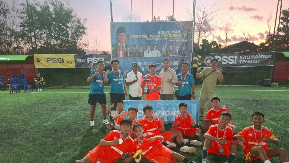 Persebun Pangkalan Bun, Kotawaringin Barat berhasil menjuarai Festival Piala Presiden U-12 yang berlangsung di Palangka Raya pada 24–30 Juni 2026.&nbsp;