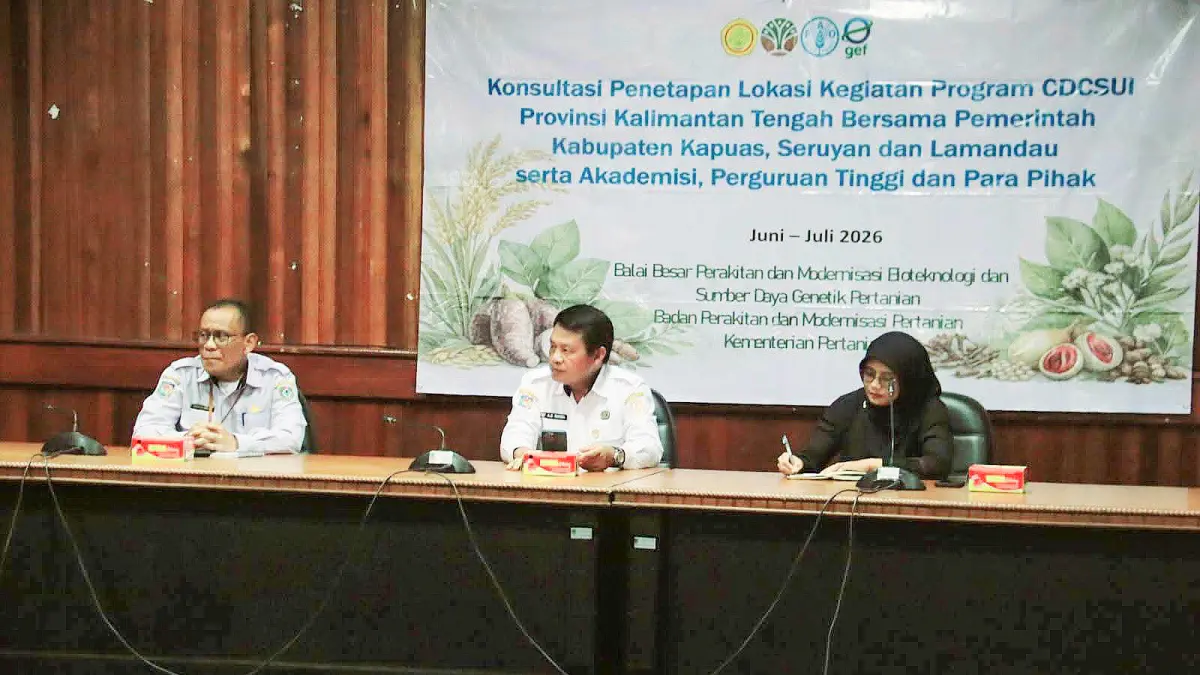 Rapat konsultasi penetapan lokasi kegiatan program CDCSUI yang dipimpin Bupati Seruyan Ahmad Selanorwanda, Rabu (1/7).&nbsp;