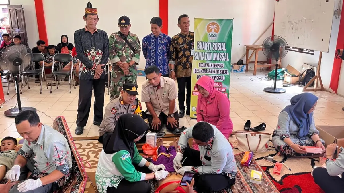 Khitan Massal yang diikuti anak dari Desa Cempaka Mulia Barat, Luwuk Ranggan, Kecamatan Cempaga
