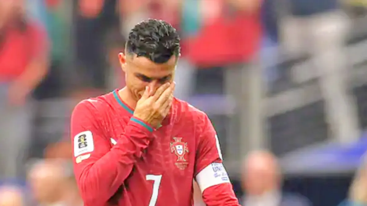 Cristiano Ronaldo usai tersingkir di babak 16 besar Piala Dunia 2026.(net)
