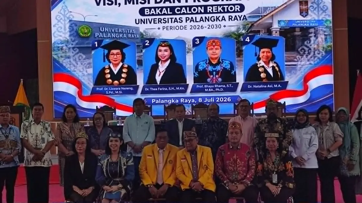 Kegiatan penyampaikan visi misi para kandidat calon rektor UPR, baru-baru tadi.(dok.dodi/radarsampit)