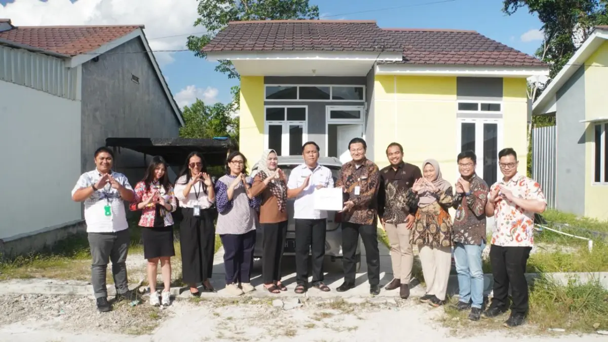 Kunjungan ke Perumahan New Graha Pramuka Tahap 7 Kavling 12, Kecamatan Mentawa Baru Ketapang, Sampit, untuk melihat hunian milik debitur Program KPR Tapera atas nama Olvi Salavia Pahlevi.  