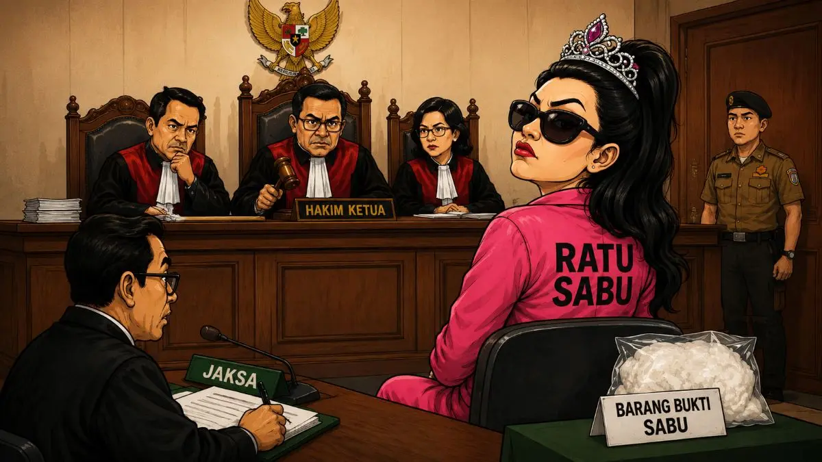 ilustrasi persidangan kasus narkoba