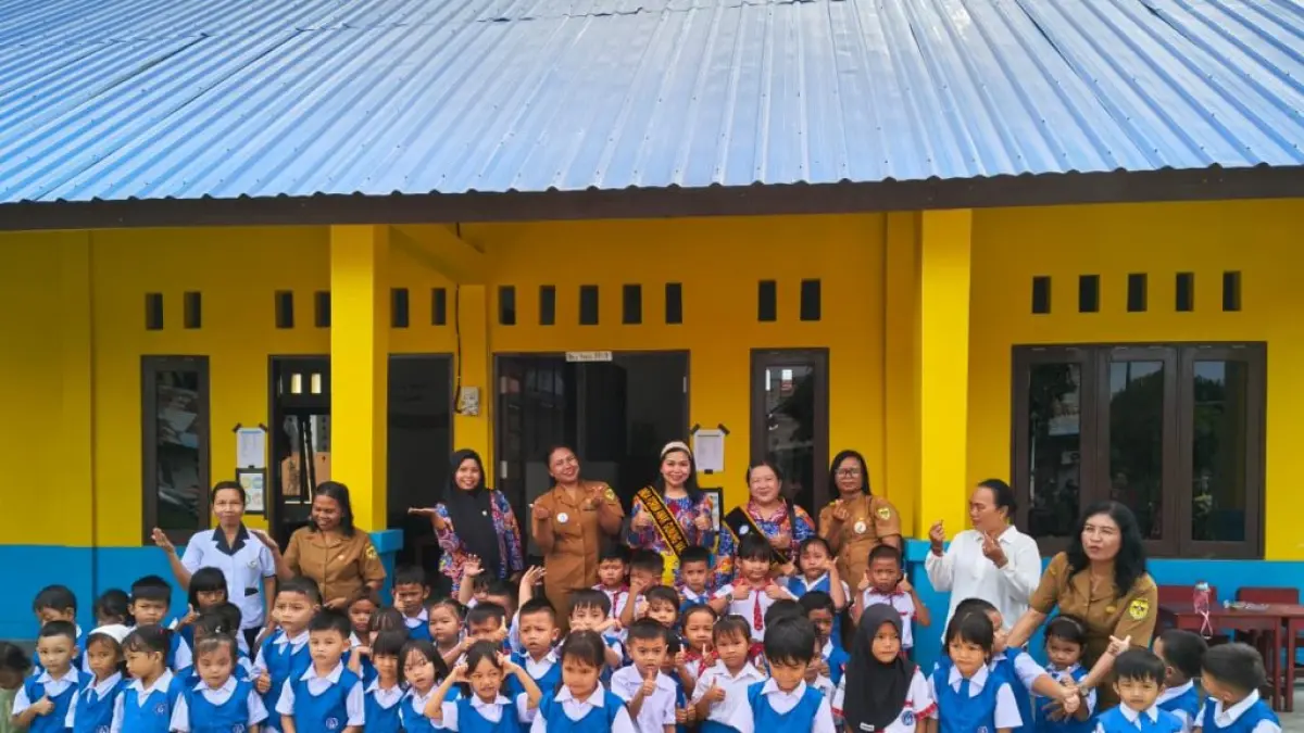 Suasana MPLS yang diikuti murid TK Mekar Budaya Kuala Kurun, Selasa (7/7). (DISDIKPORA GUNUNG MAS)