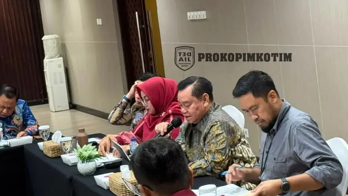 RAKOR: Rapat koordinasi pemantauan dan evaluasi perbaikan tata kelola Pemerintahan Kabupaten Kotim, di Ruang Rapat Bhineka Tunggal Ika, Gedung Merah Putih KPK RI, Jakarta Selatan, baru-baru tadi. FOTO: PROKOPIMKOTIM/RADAR SAMPIT 
