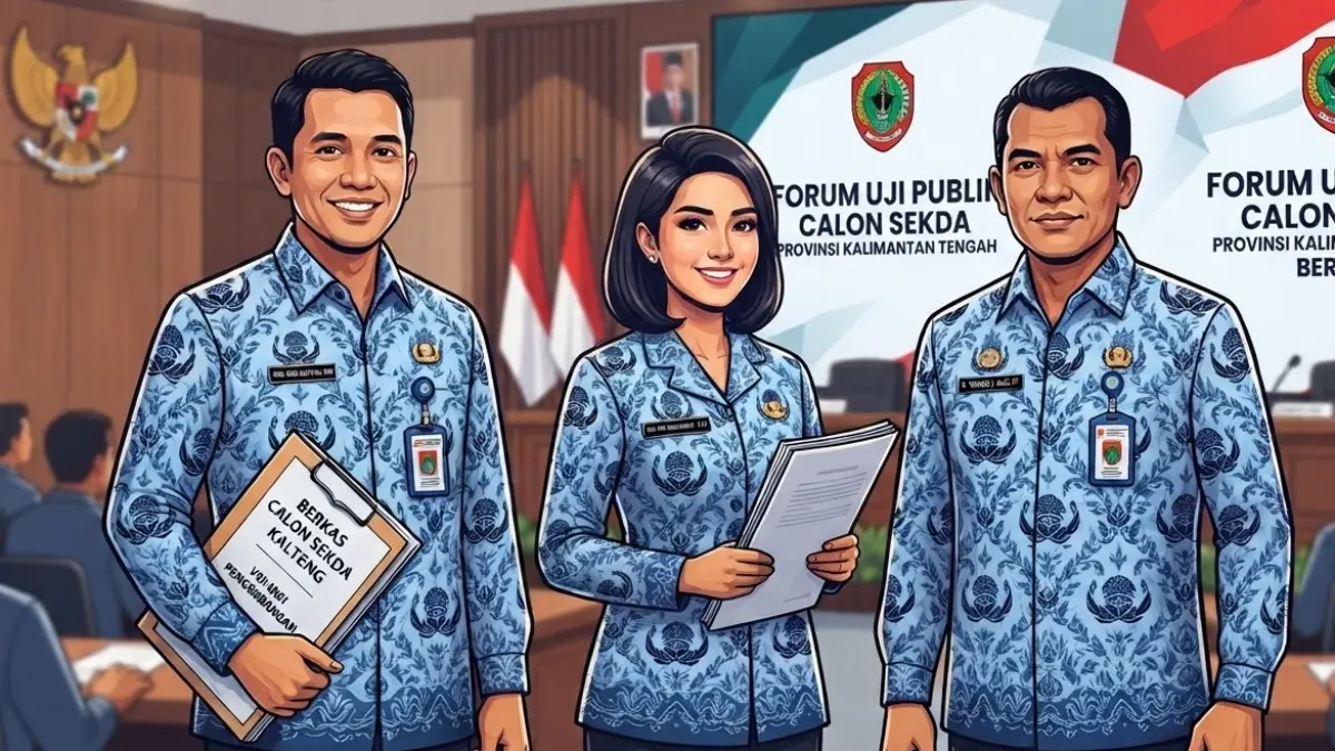 Ilustrasi Para Calon Sekda Kalteng (AI)
