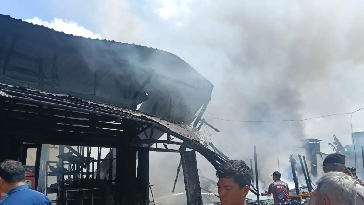 Musibah Kebakaran terjadi di Jalan Natai Arahan, RT 21, Kelurahan Baru, Kecamatan Arsel, Kabupaten Kobar, Kamis 16 Juli 2026