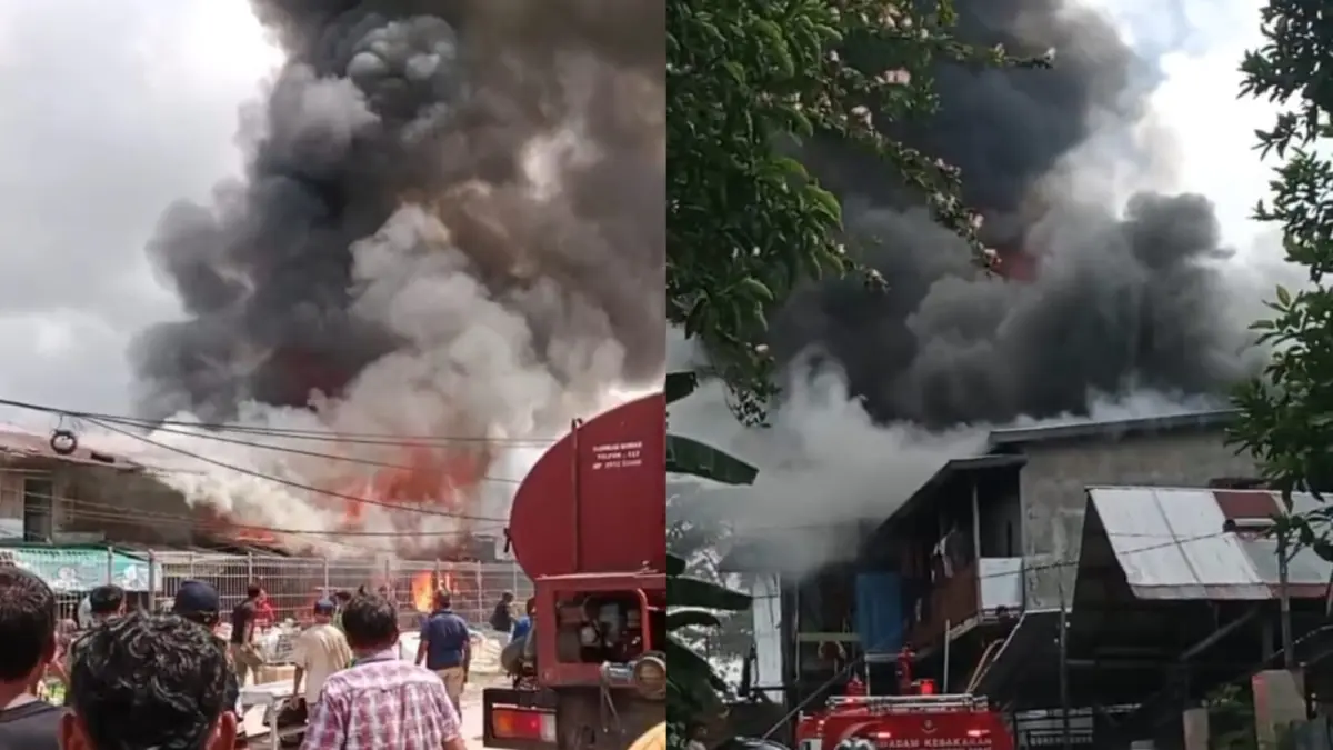 Musibah Kebakaran terjadi di Jalan Natai Arahan, RT 21, Kelurahan Baru, Kecamatan Arsel, Kabupaten Kobar, Kamis 16 Juli 2026