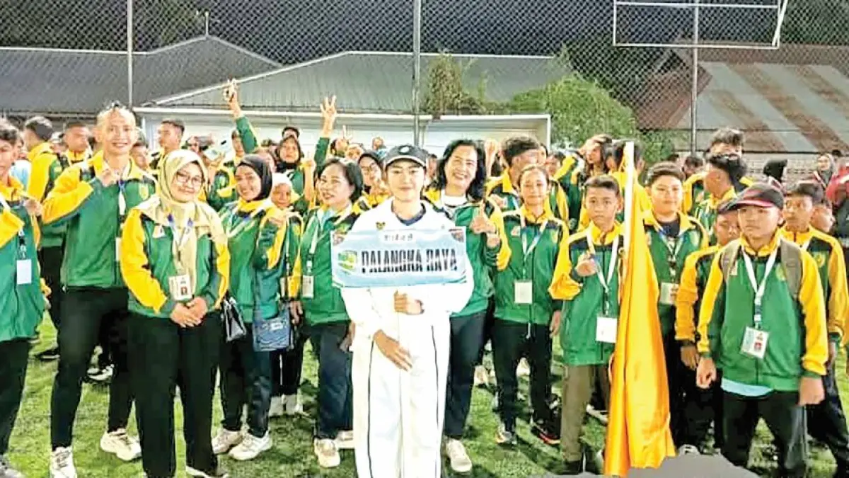 OPTIMISTIS : Kontingen Kota Palangka Raya menargetkan kembali mempertahankan gelar Juara Umum pada Olimpiade Olahraga Siswa Nasional (O2SN) Tingkat Provinsi Kalimantan Tengah Tahun 2026. FOTO: IST/RADAR SAMPIT