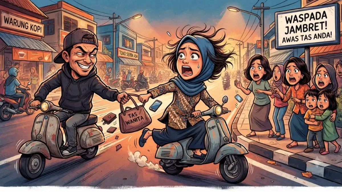 ilustrasi penjambretan
