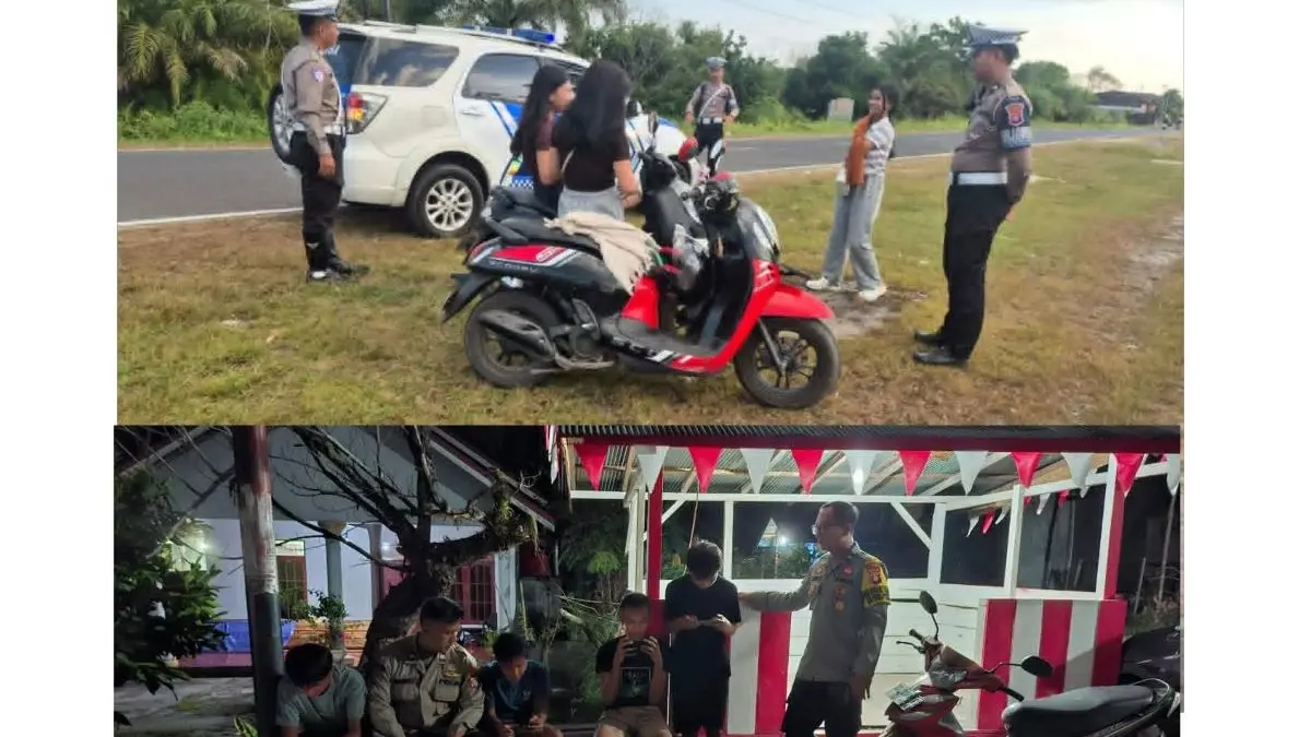 SAMBANG WARGA : Kepolisian mengingatkan para remaja untuk menjauhi narkoba dan meninggalkan knalpot brong. FOTO : IST/RADAR SAMPIT