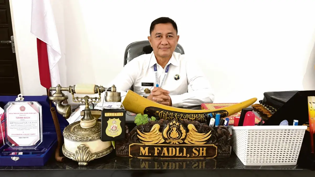Foto: Kepala BNNK Kotim AKBP Muhammad Fadli. 