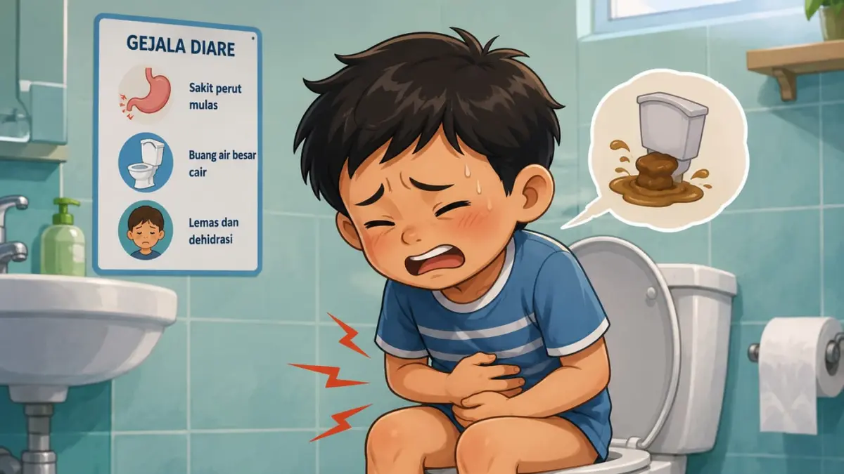 Ilustrasi Diare (AI)