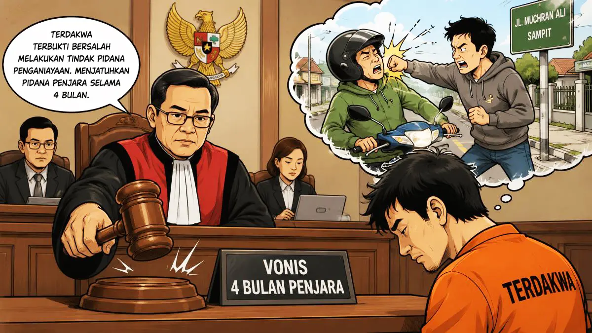 Ilustrasi persidangan kasus penganiayaan