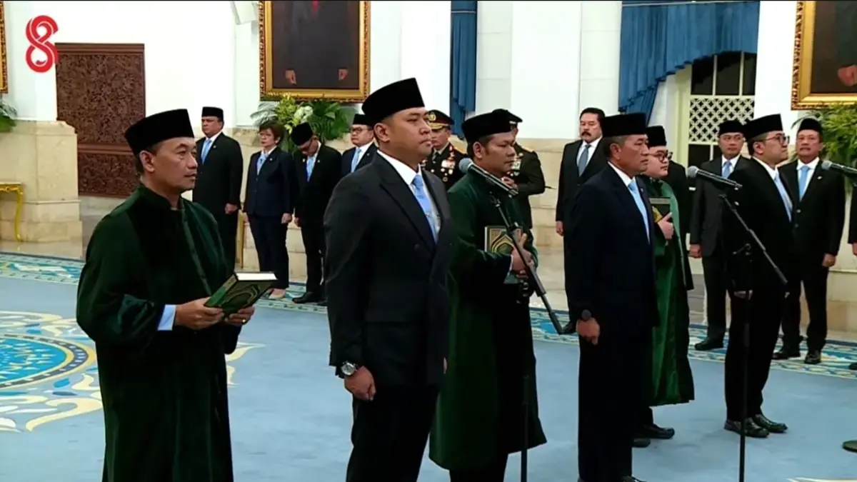 Presiden Prabowo Subianto resmi melantik Sudaryono sebagai Kepala BGN di Istana Negara, Jakarta, Rabu (22/7/2026).