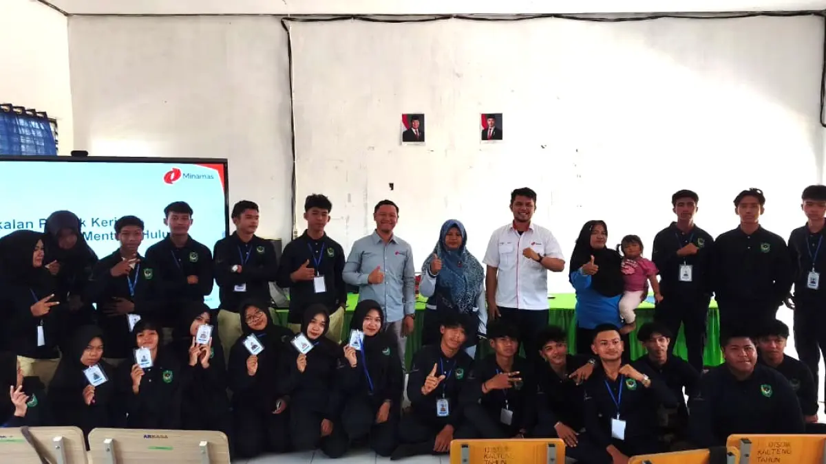 Anak Usaha Minamas Plantation, PT Teguh Sempurna menggelar kegiatan Sharing Knowledge Budidaya Perkebunan Kelapa Sawit bagi siswa-siswi SMKN 1 Mentaya Hulu, Kabupaten Kotawaringin Timur, Kalimantan Tengah.